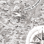 Détail carte Monts d'Arrée - sites emblématiques de la Terre d'Argoat